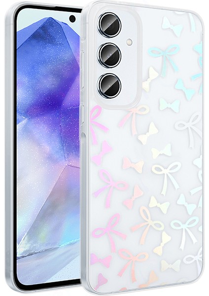 Galaxy A16 Kılıf Şeffaf Figürlü Zore Folk Sert Kapak - Kalp fiyatları