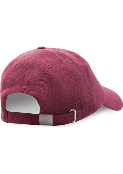 Fortuno Bordo Baseball Cap Nakışlı Unisex Şapka
