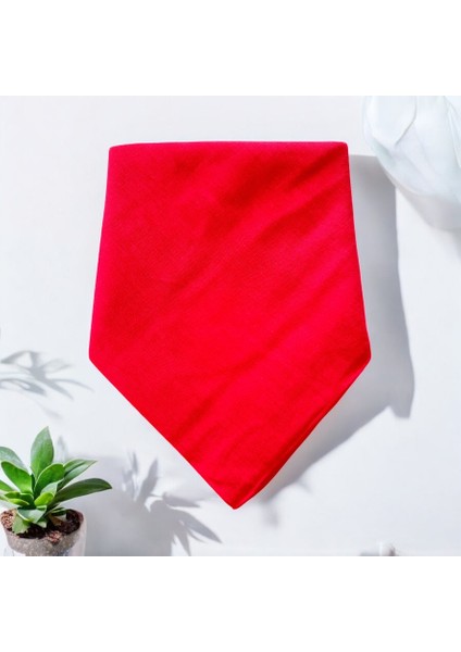Unisex Kırmızı Renk Çok Amaçlı %100 Koton Bandana fiyatları