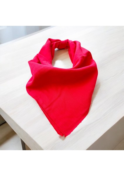 Unisex Kırmızı Renk Çok Amaçlı %100 Koton Bandana modelleri