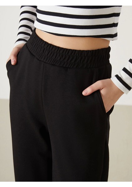 Xsıde Actıve Siyah Beli Lastikli Kadın Spor Eşofman Altı modelleri