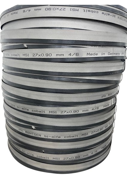 Röntgen 3,66X27X0,9 Bimetal Şerit Testere 4/6 Diş - M-51 Paslanmaz fiyatları