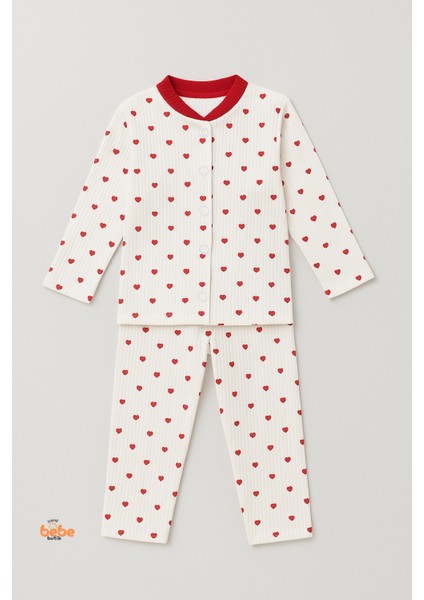 2'li Kalpli Unisex Bebek Pijama Takımı 9-12 Ay | Uzun Kollu Rahat Uyku Takımı Pamuklu Günlük modelleri