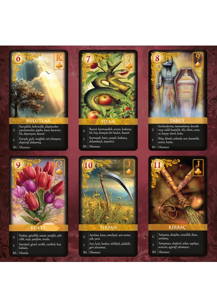 Mistik Düşler Lenormand Destesi / 39 Kart Açıklamalı Deste fiyatları