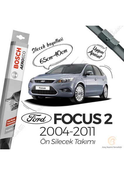 Aeroeco Ford Focus 2 2004 - 2011 Ön Muz Silecek Takımı fiyatları