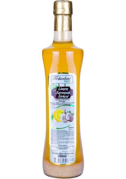 Sarımsaklı Limon Sirkesi 500 ml