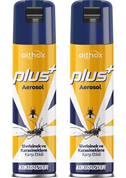 Plus Aerosol Kokusuz Karasinek ve Sivrisinek Öldürücü Sprey 300 ml x 2 Adet fiyatları