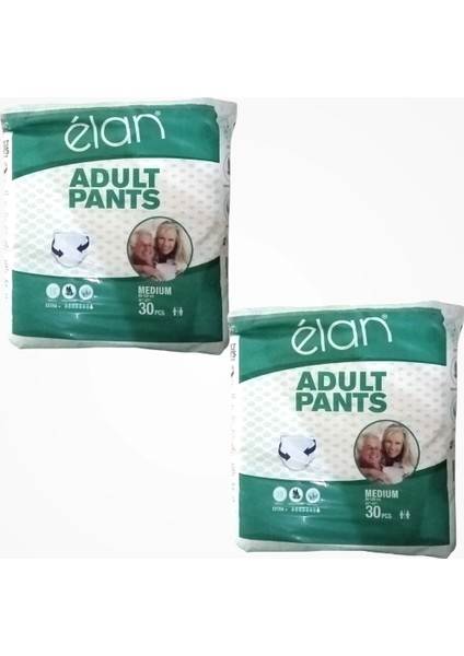 Yetişkin Hasta Bezi Külotlu (M) Medium - 2 x 30'lu Paket (60 Adet)