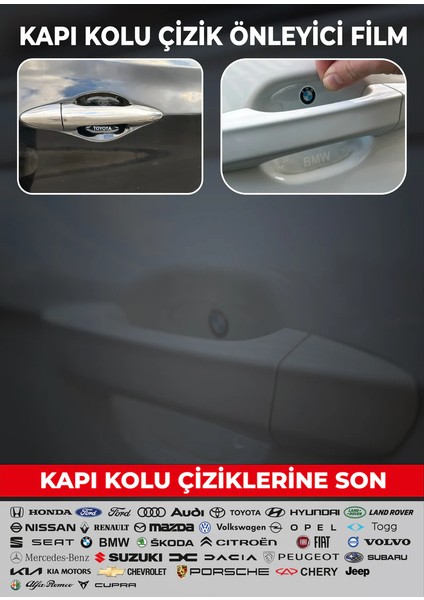 Hyundai Kapı Kolu Çizik Önleyici 8'li Set