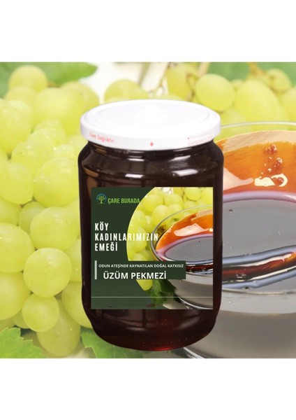 Üzüm Pekmezi Odun Ateşinden Köy Kadınlarımızın Emeğiyle 800 gr modelleri