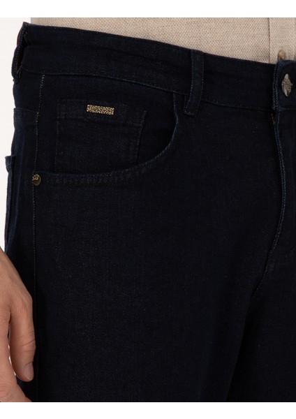 Erkek Koyu Lacivert Straight Fit Jean Pantolon 50315878-VR100 indirimleri
