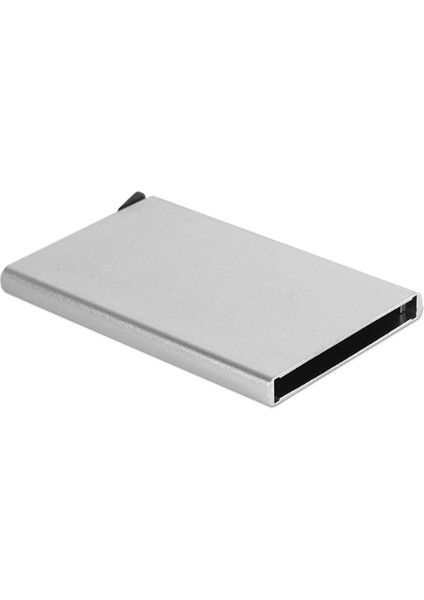 Metal Mekanik Kartlık Cüzdan – Gri, Rfıd Korumalı, Ince ve Şık fiyatları