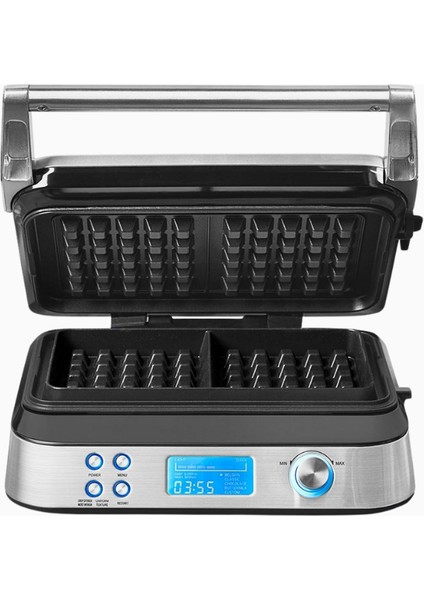Belçika Waffle Makinesi 5 Program, 7 Kızartma Seviyesi, LCD & Paslanmaz Çelik