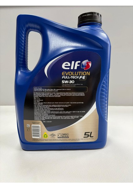 Evolution Full-Tech Fe 5W-30 5l Motor Yağı (Üretim Tarihi 2025) modelleri