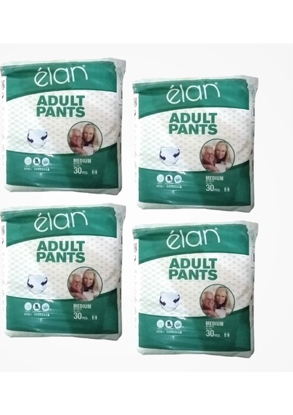 Yetişkin Hasta Bezi Külotlu (M) Medium - 4 x 30'lu Paket (120 Adet)