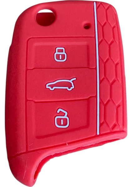 Vw T-Cross T-Roc Taıgo Tıguen Kırmızı 2 Adet Silikon Anahtar Kılıf