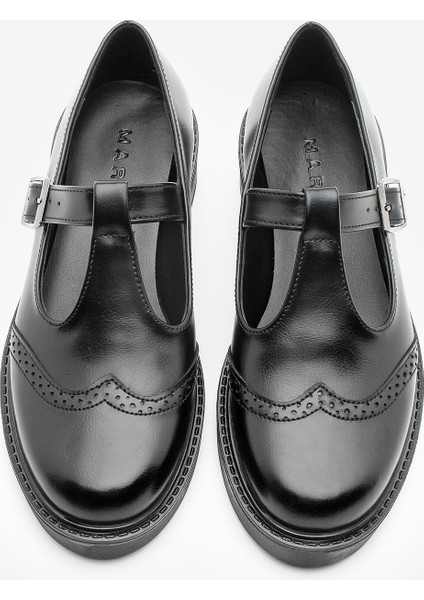 Kadın Loafer Çift Yüzlü Bantlı Günlük Ayakkabı Titra Siyah fırsatları