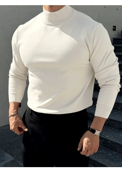 Yarım Balıkçı Erkek Triko Kazak