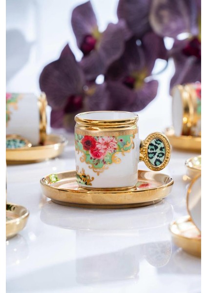 Caviar Yeşil 6'lı Kahve Fincan Takımı SHP-07190 fiyatları