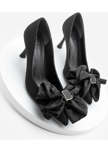 Kadın Stiletto Fiyonklu Tokalı Topuklu Ayakkabı Zalus