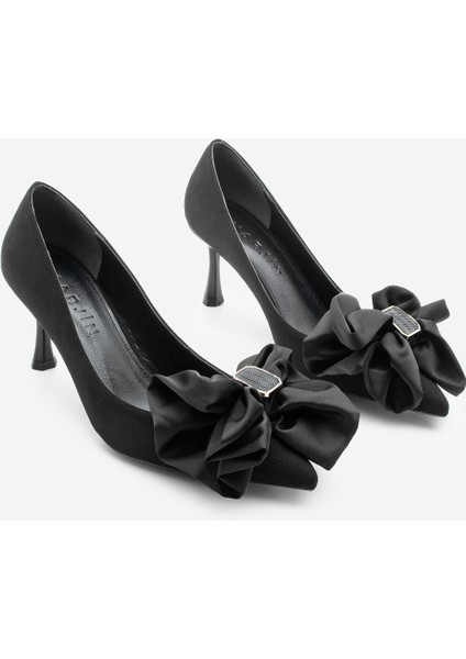 Kadın Stiletto Fiyonklu Tokalı Topuklu Ayakkabı Zalus indirimleri