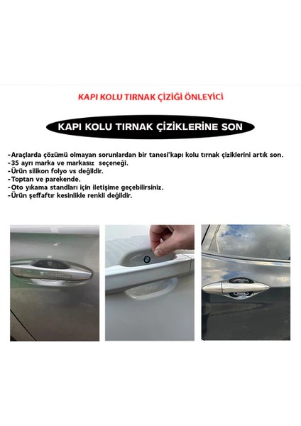 Chery Tiggo8 Pro Kapı Kolu Çizik Önleyici 8'li Set. fırsatları