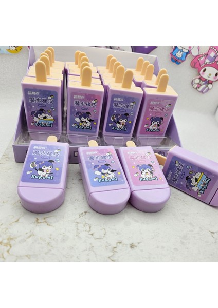 Sanrio Kuromi Sihirli Kutulu Silgi Çift Kutulu Sevimli Şık Okul Öncesi Hediyelik 1ADET indirimleri