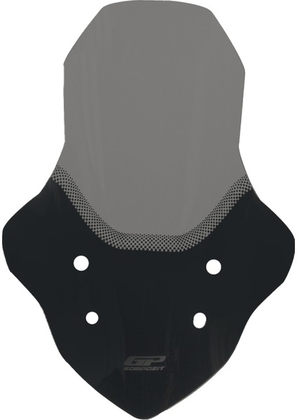 Mondial Strada 125 2023-2025 Uyumlu Baskılı Ön Cam Füme 58 cm