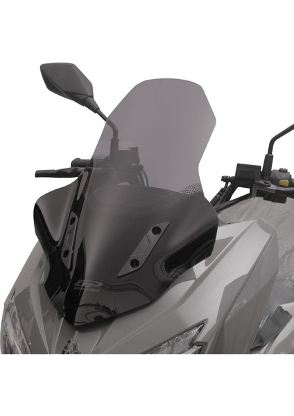 Mondial Strada 125 2023-2025 Uyumlu Baskılı Ön Cam Füme 58 cm modelleri
