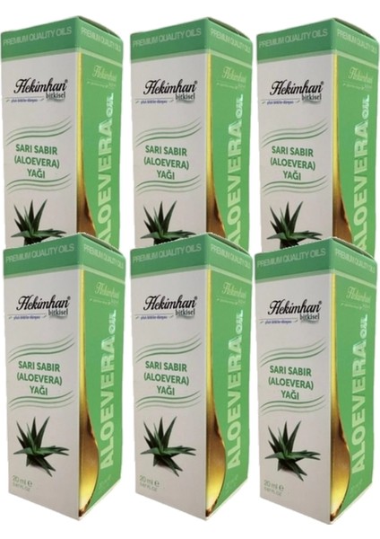 Aloevera Sarı Sabır Yağı 20 ml 6 Adet