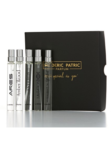 10 ml Siyah Discovery Set (Ares-Amberwood-Anteros-Mutation-Miderkek)