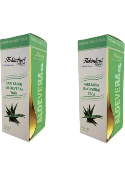Aloevera Sarı Sabır Yağı 20 ml 2 Adet