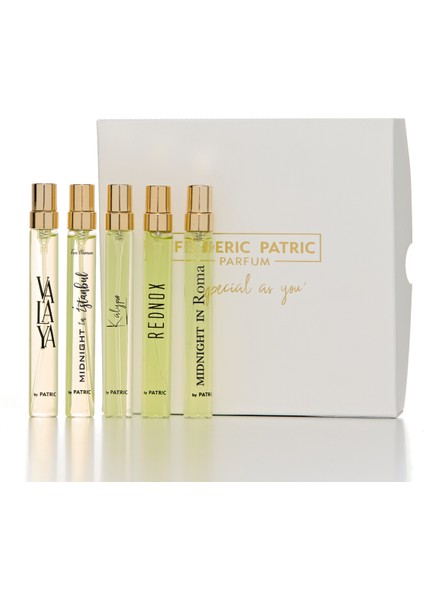 10 ml Beyaz Discovery Set (Midkadın-Kalypso-Roma-Valaya-Rednox)