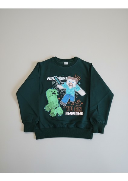 Minecraft Erkek Çocuk 2'li Alt Üst Takım
