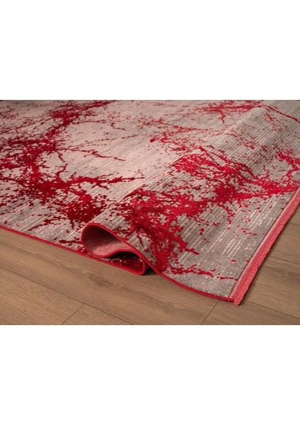 Art AT003J Kırmızı Halı Modern Desen Triko Akrilik Viskon Boyama Yüksek Sıklık Ipek Serisi modelleri