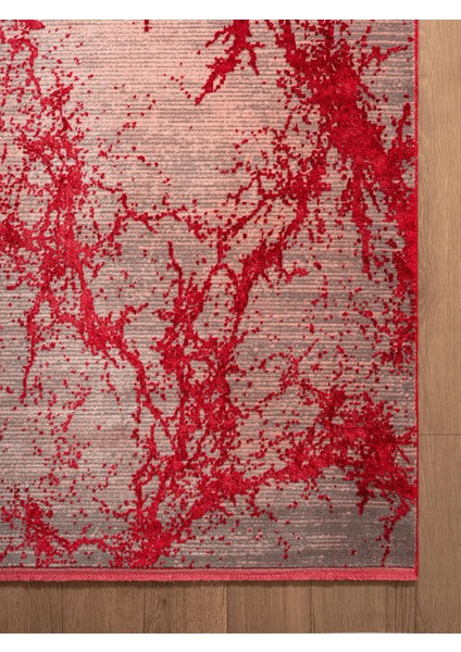 Art AT003J Kırmızı Halı Modern Desen Triko Akrilik Viskon Boyama Yüksek Sıklık Ipek Serisi fırsatları