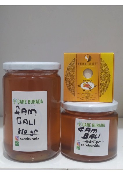 Doğal Çam Balı 850 gr + 425 gr Bitkisel Sabun