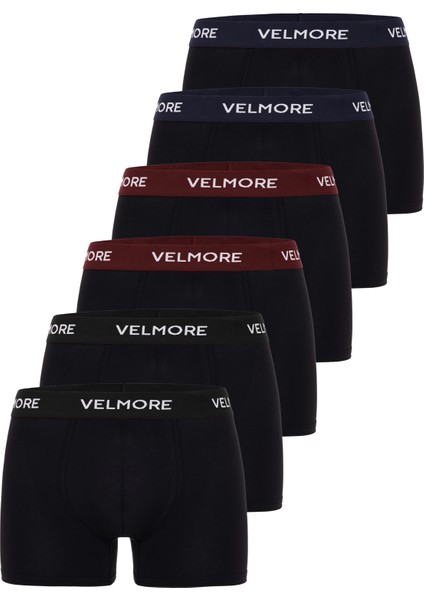 Erkek Boxer 6’lı Premium Kutu Pamuklu Likralı (Beden S - 5xl)