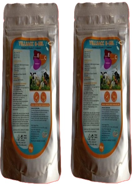 Yılsac E-Sel Kuş ve Kanatlılar Için Vitamin Takviyesi – E + C + Selenyum 100 gr x 2 Adet fiyatları