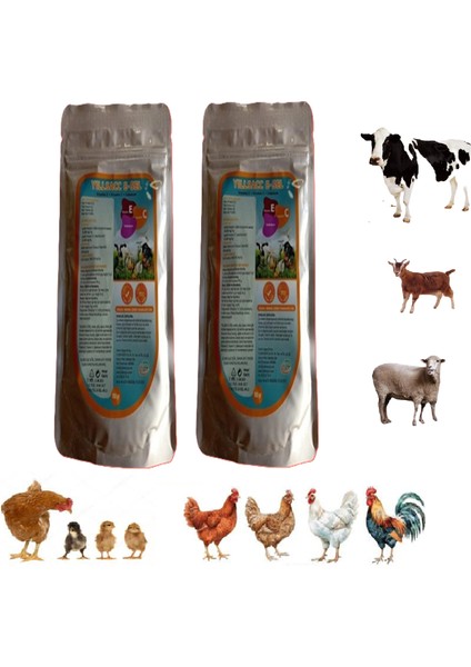 Yılsac E-Sel Kuş ve Kanatlılar Için Vitamin Takviyesi – E + C + Selenyum 100 gr x 2 Adet modelleri