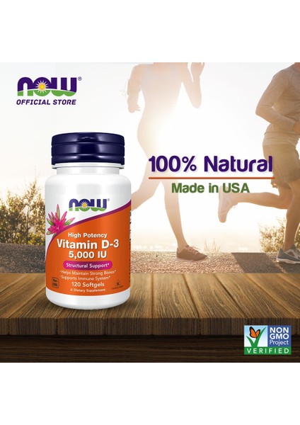 Vitamin D-3 5,000 Iu 120 Vegan Softgels Cholecalciferol From Lanolin D3 fırsatları