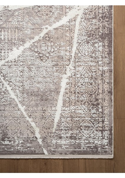 Art AT001A Gri Halı Modern Desen Triko Akrilik Viskon Boyama Yüksek Sıklık Ipek Serisi fırsatları