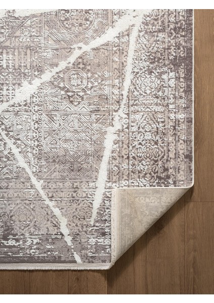 Art AT001A Gri Halı Modern Desen Triko Akrilik Viskon Boyama Yüksek Sıklık Ipek Serisi indirimleri