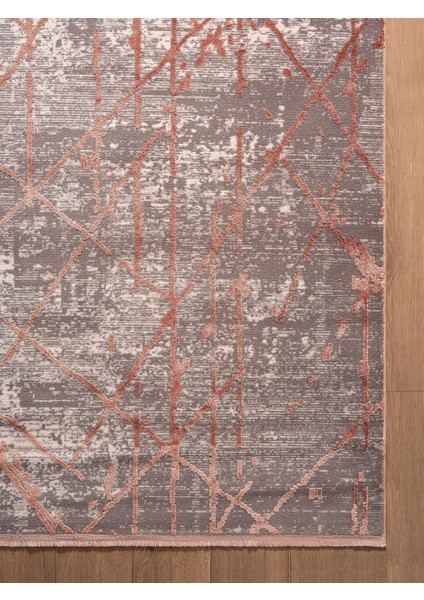 Art AT005P Gül Rengi Halı Modern Desen Triko Akrilik Viskon Boyama Yüksek Sıklık Ipek Serisi fırsatları
