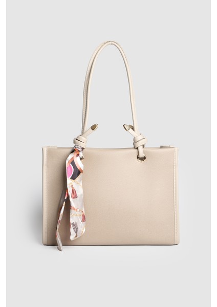 Lagraccio Paris Kadın Simon Fularlı Büyük Boy Omuz Çantası Vizon fiyatları