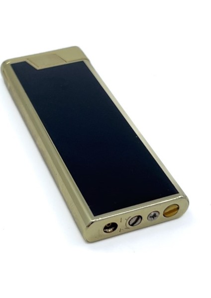 Metal Mum Alev Slim Çakmak Parlak Sarı Model - 4 fırsatları