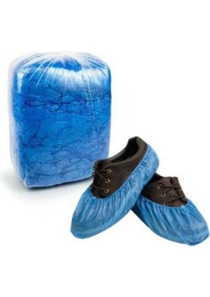 13 Micron Kaliteli Malzeme Tek Kullanımlık Mavi Galoş, Yırtılma kopma yapmaz