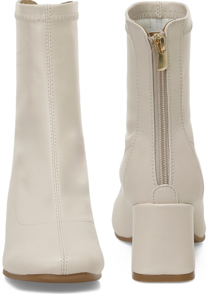 24K-643 5pr Bej Kadın Topuklu Bot indirimleri