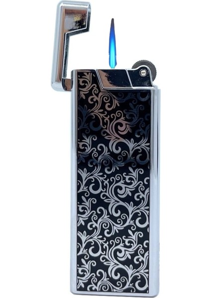 Metal Mum Alev Slim Çakmak Parlak Gri Model -1 modelleri