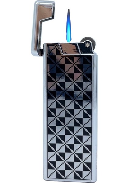 Metal Mum Alev Slim Çakmak Parlak Gri Model - 2 modelleri